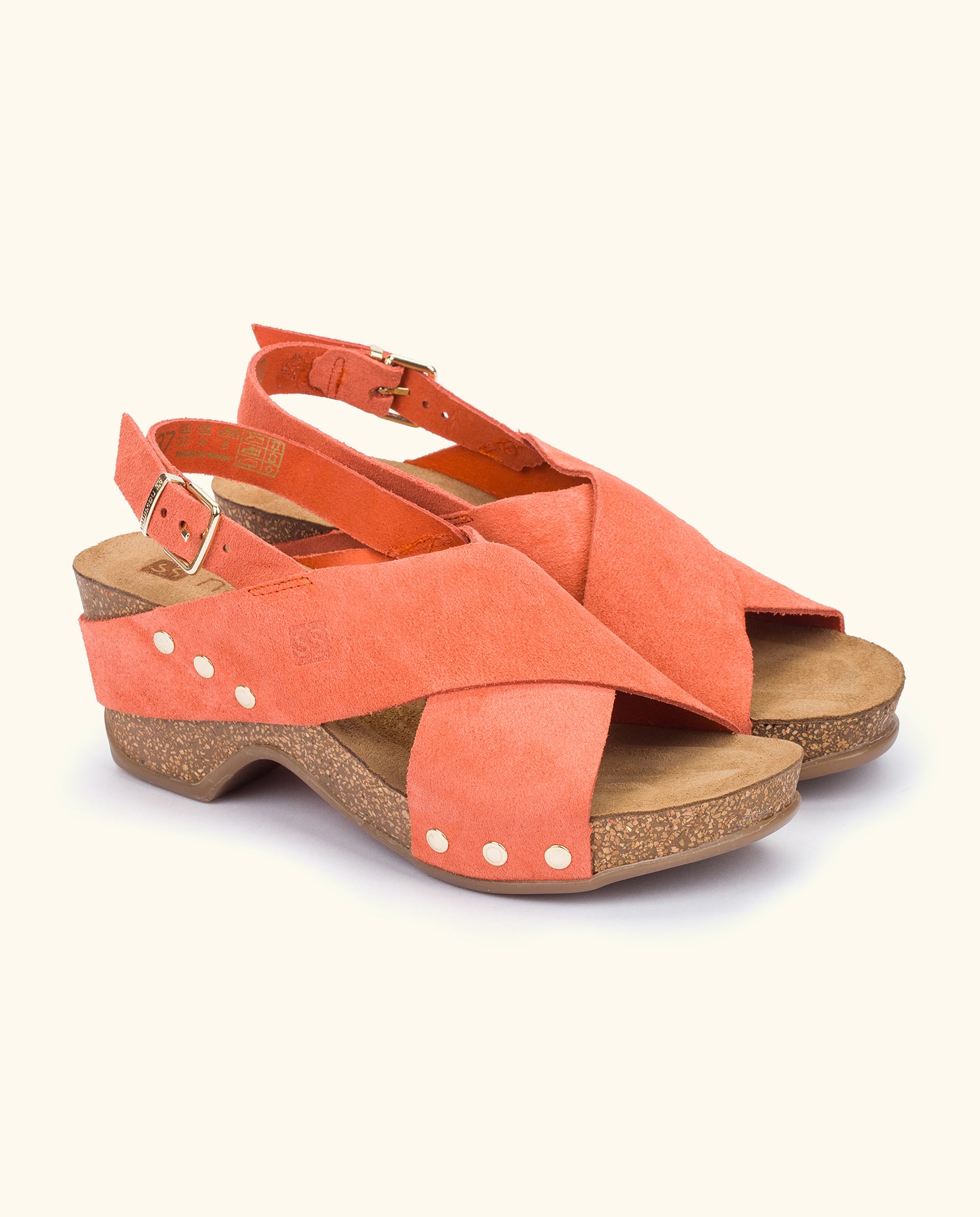 Wedge sandal CANARIAS-008 orange