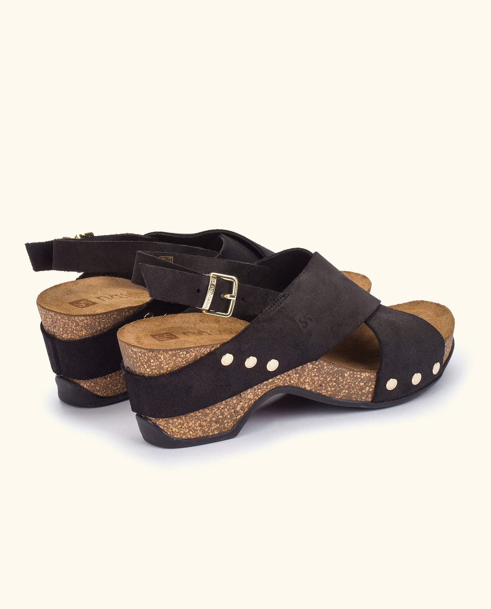 Wedge sandal CANARIAS-008 black