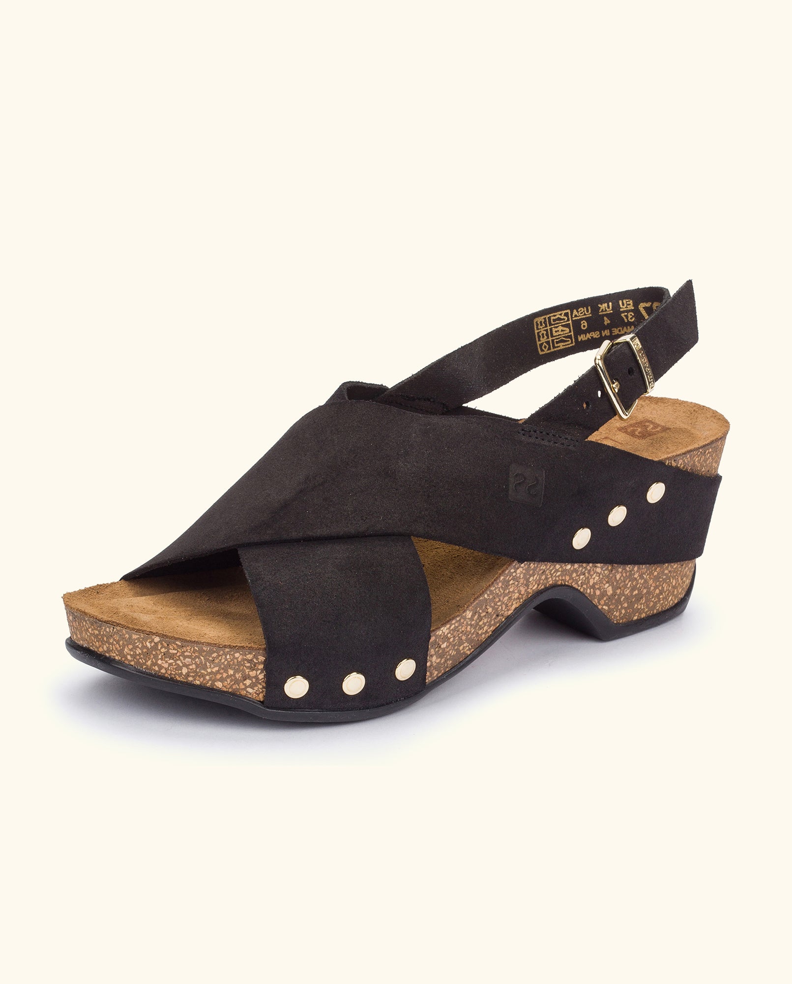 Wedge sandal CANARIAS-008 black