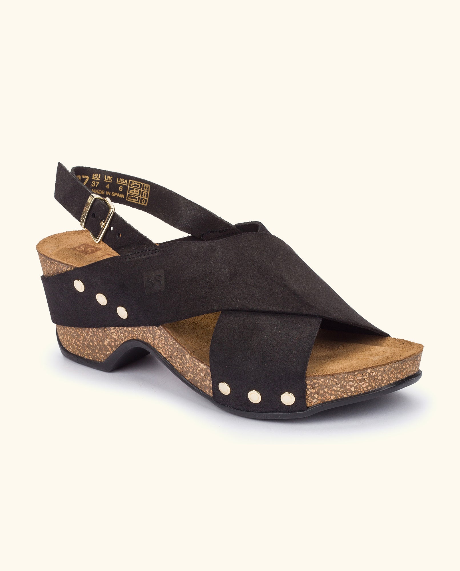 Wedge sandal CANARIAS-008 black