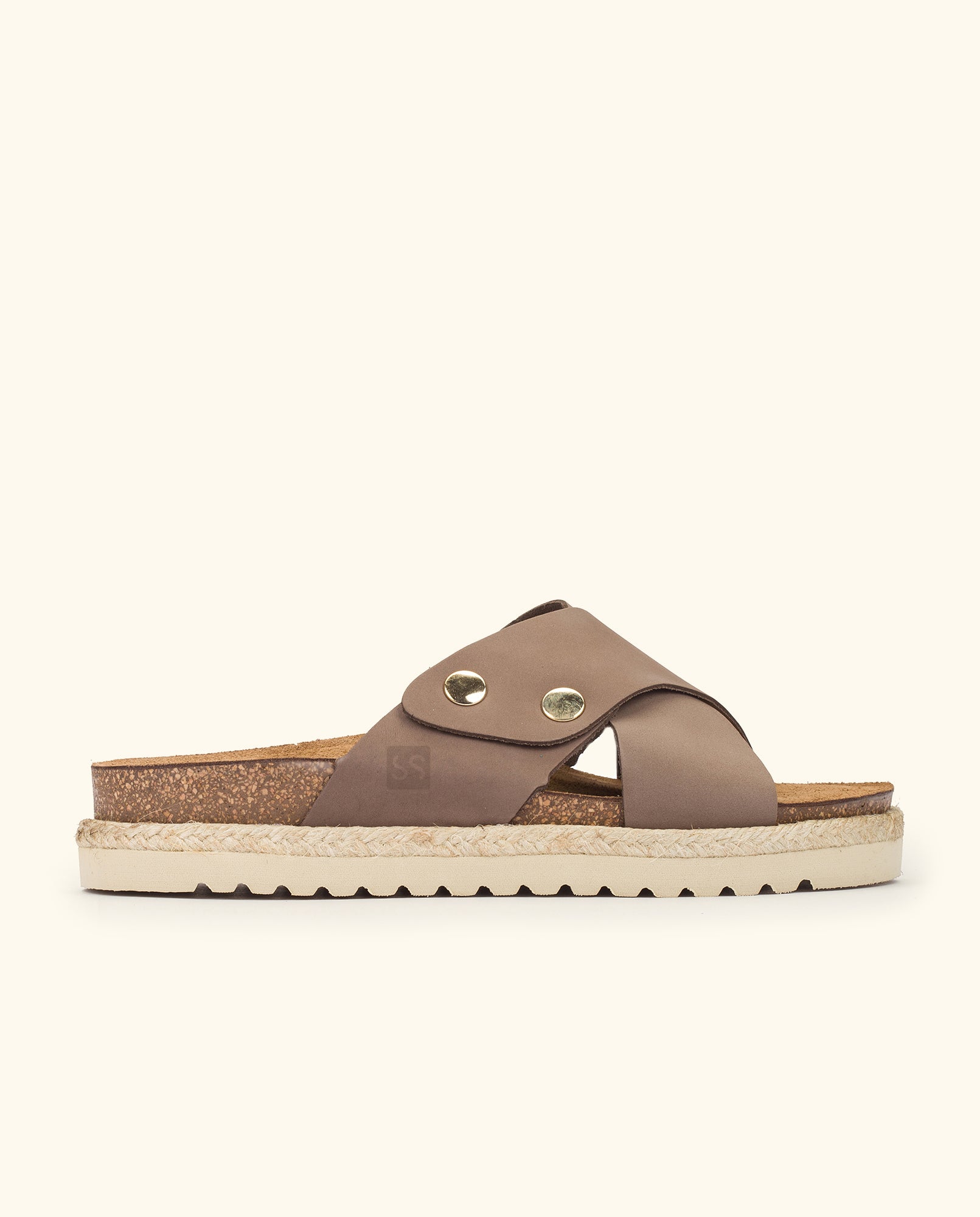 Flat sandal INCA-120 brown