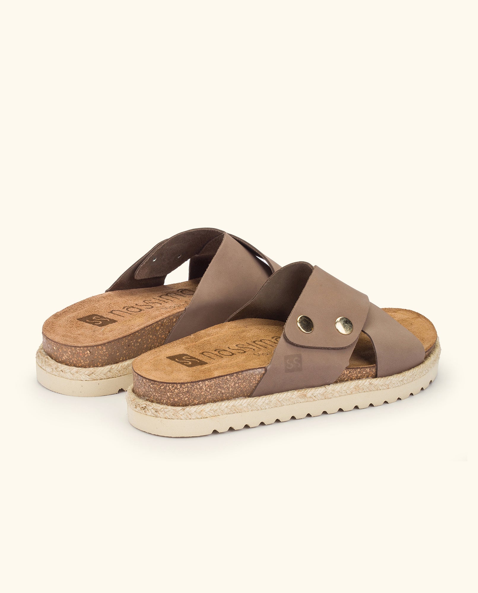 Flat sandal INCA-120 brown