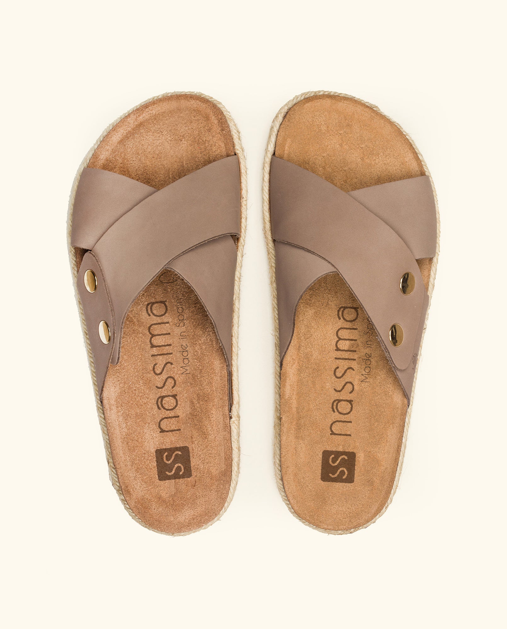 Flat sandal INCA-120 brown