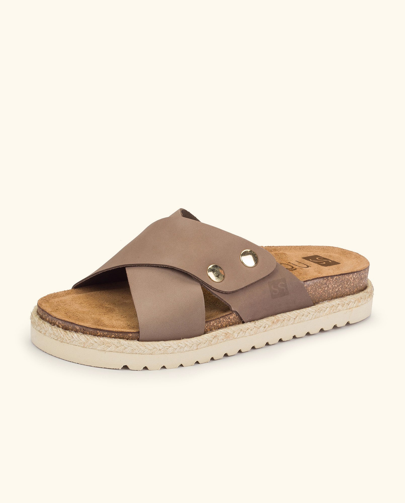 Flat sandal INCA-120 brown