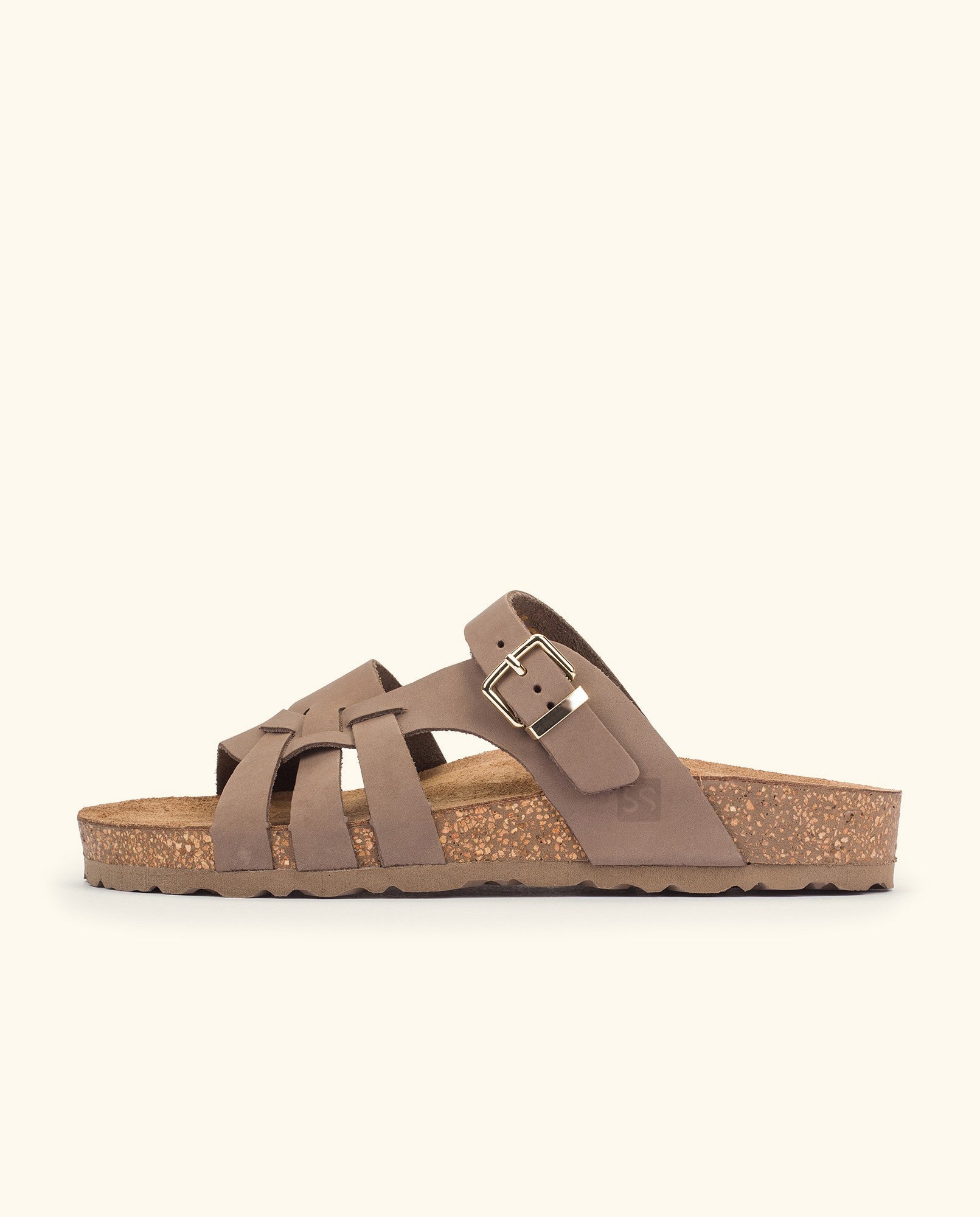 Flat sandal JERBA-090 brown