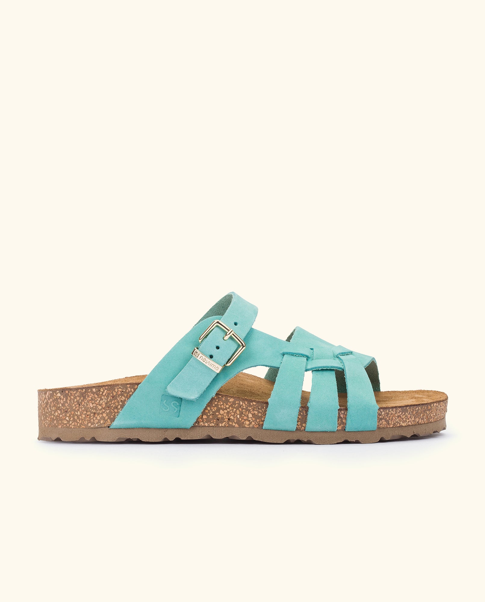 Flat sandal JERBA-090 azul