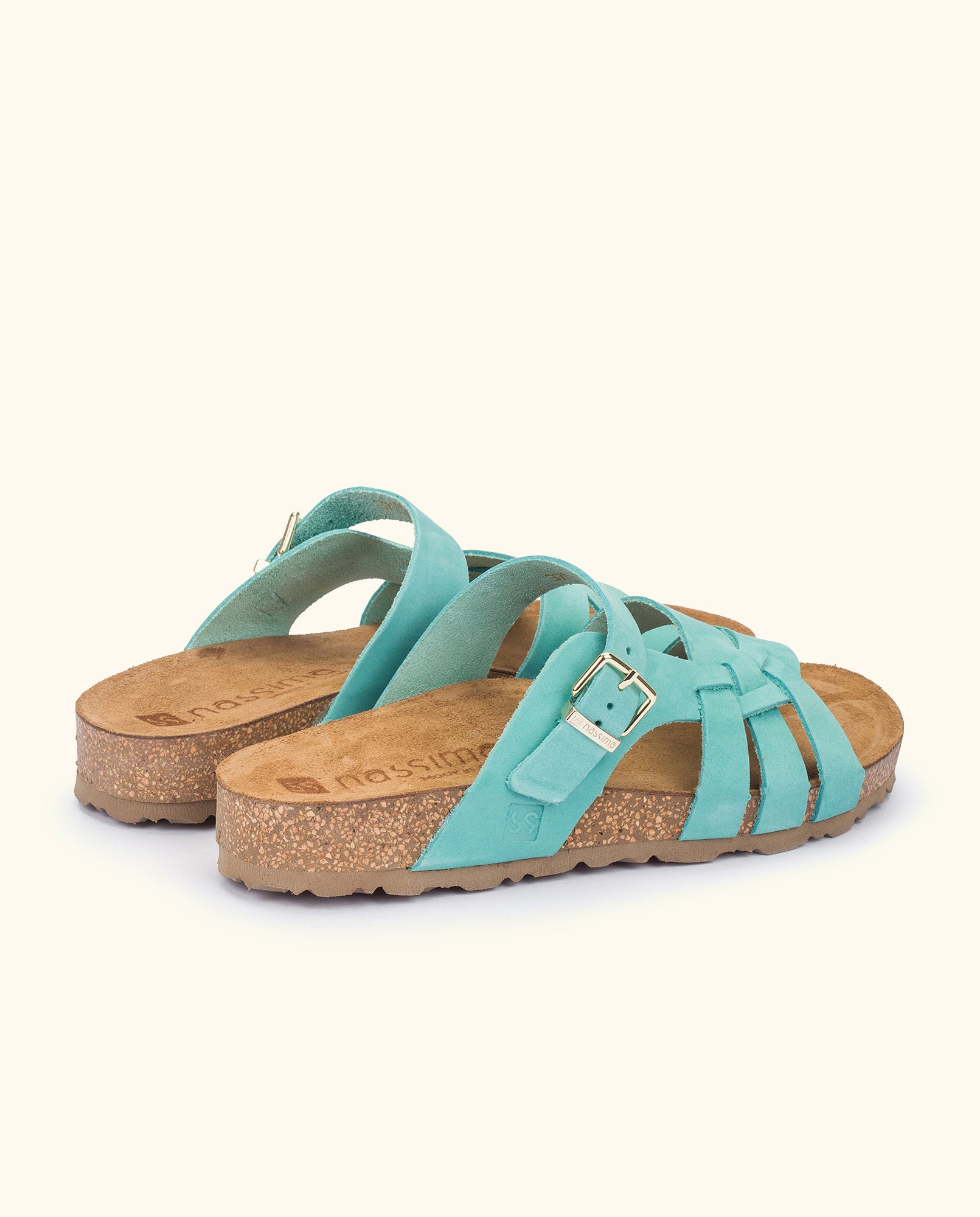 Flat sandal JERBA-090 azul