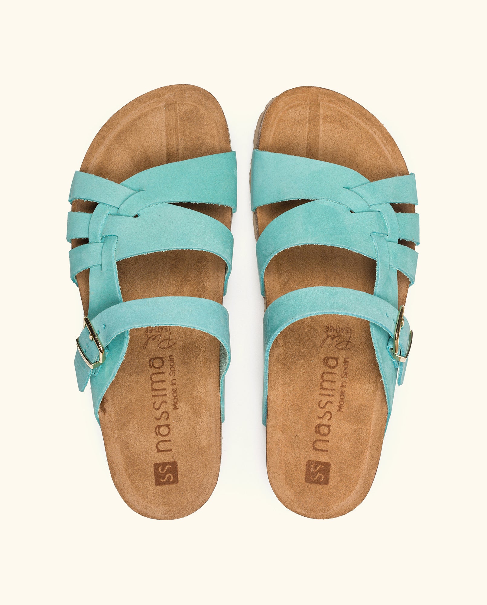 Flat sandal JERBA-090 azul