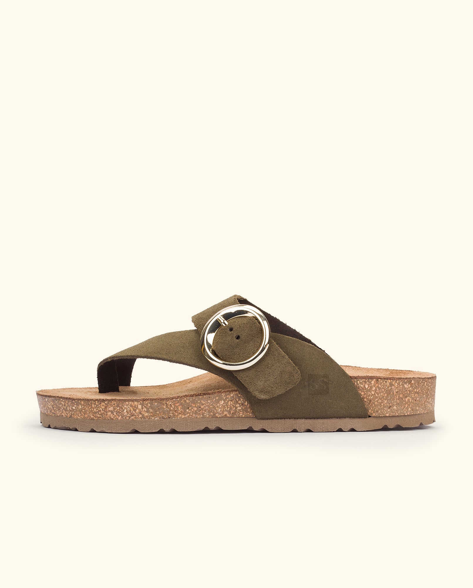 Flat sandal JERBA-113 green
