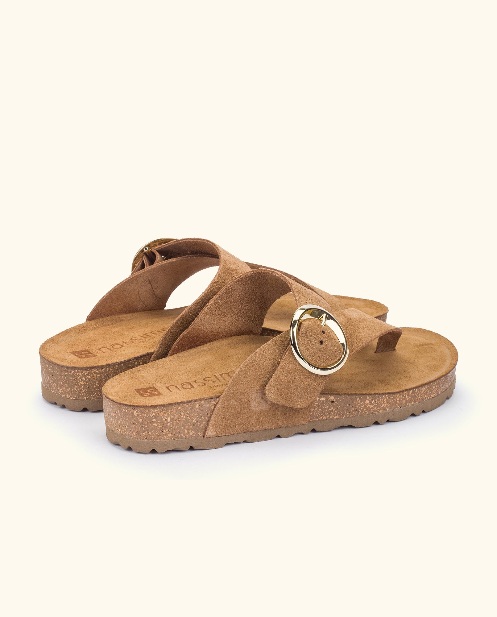 Flat sandal JERBA-113 brown