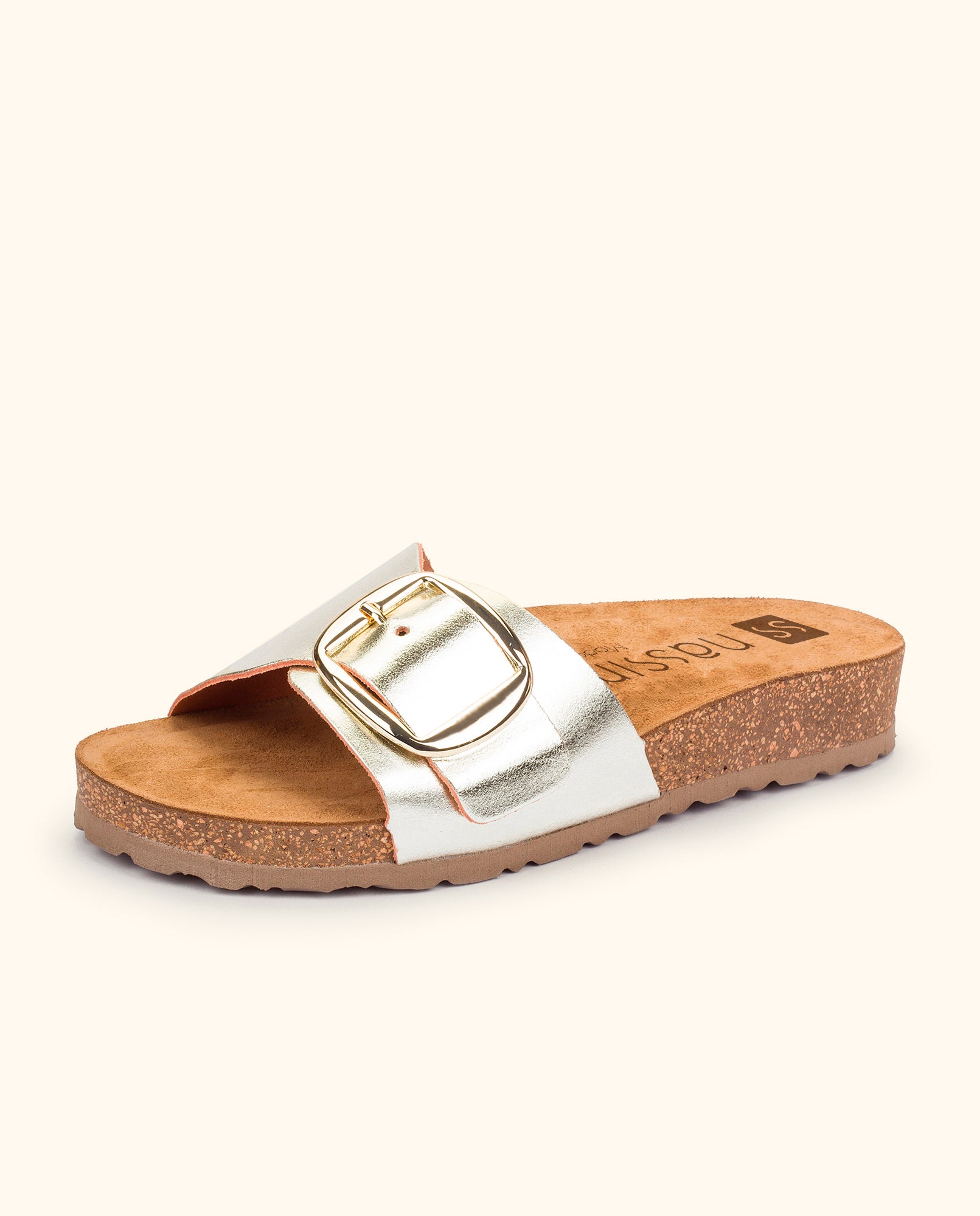 Flat sandal JERBA-114 gold