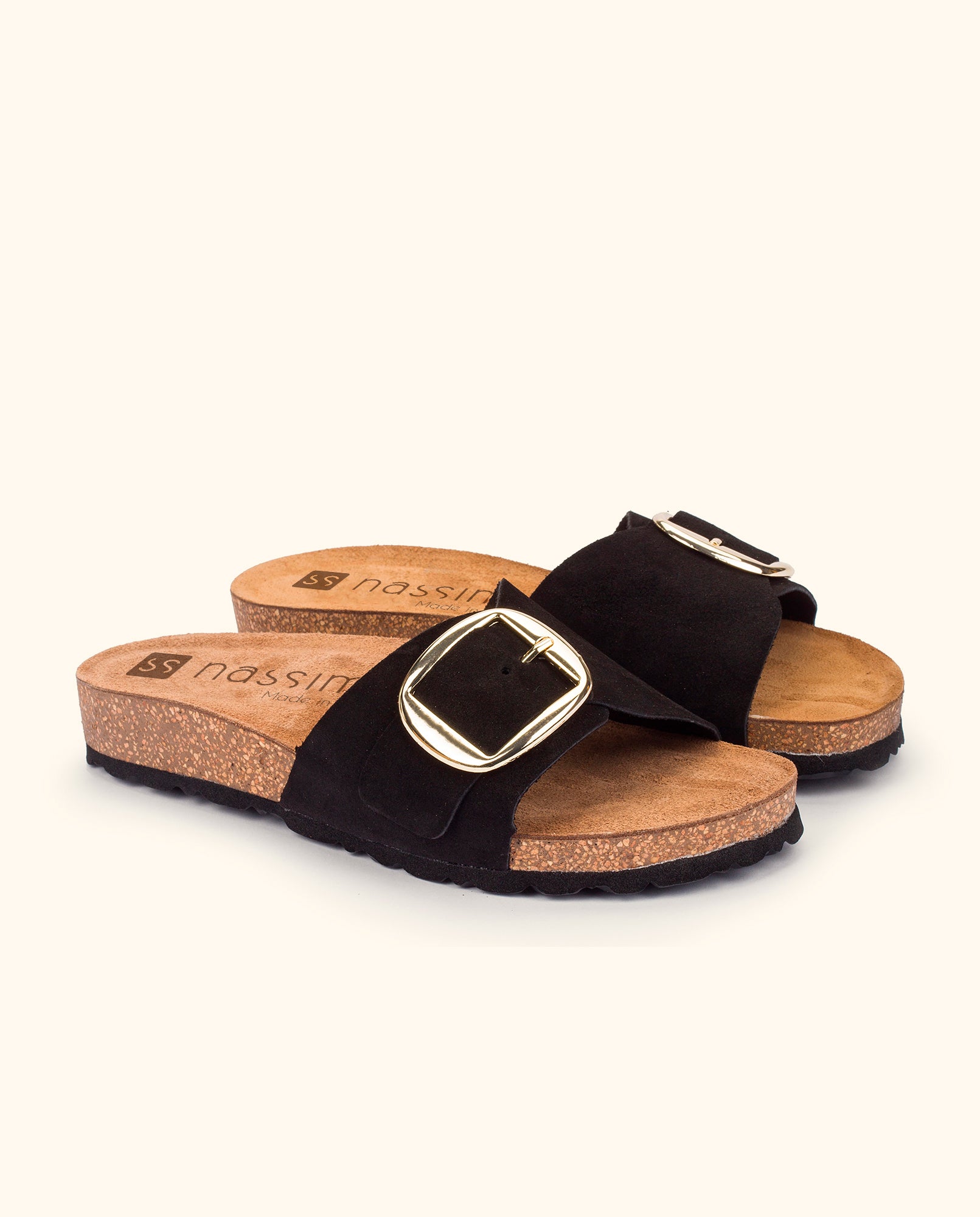 Flat sandal JERBA-114 black