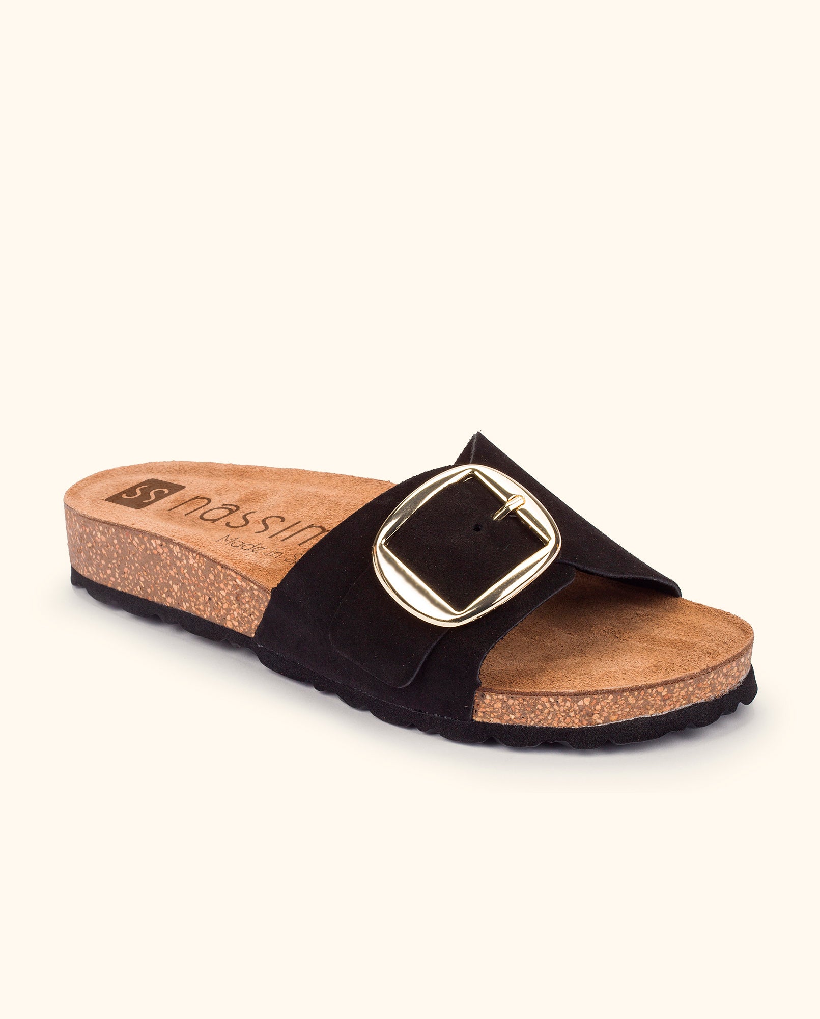 Flat sandal JERBA-114 black