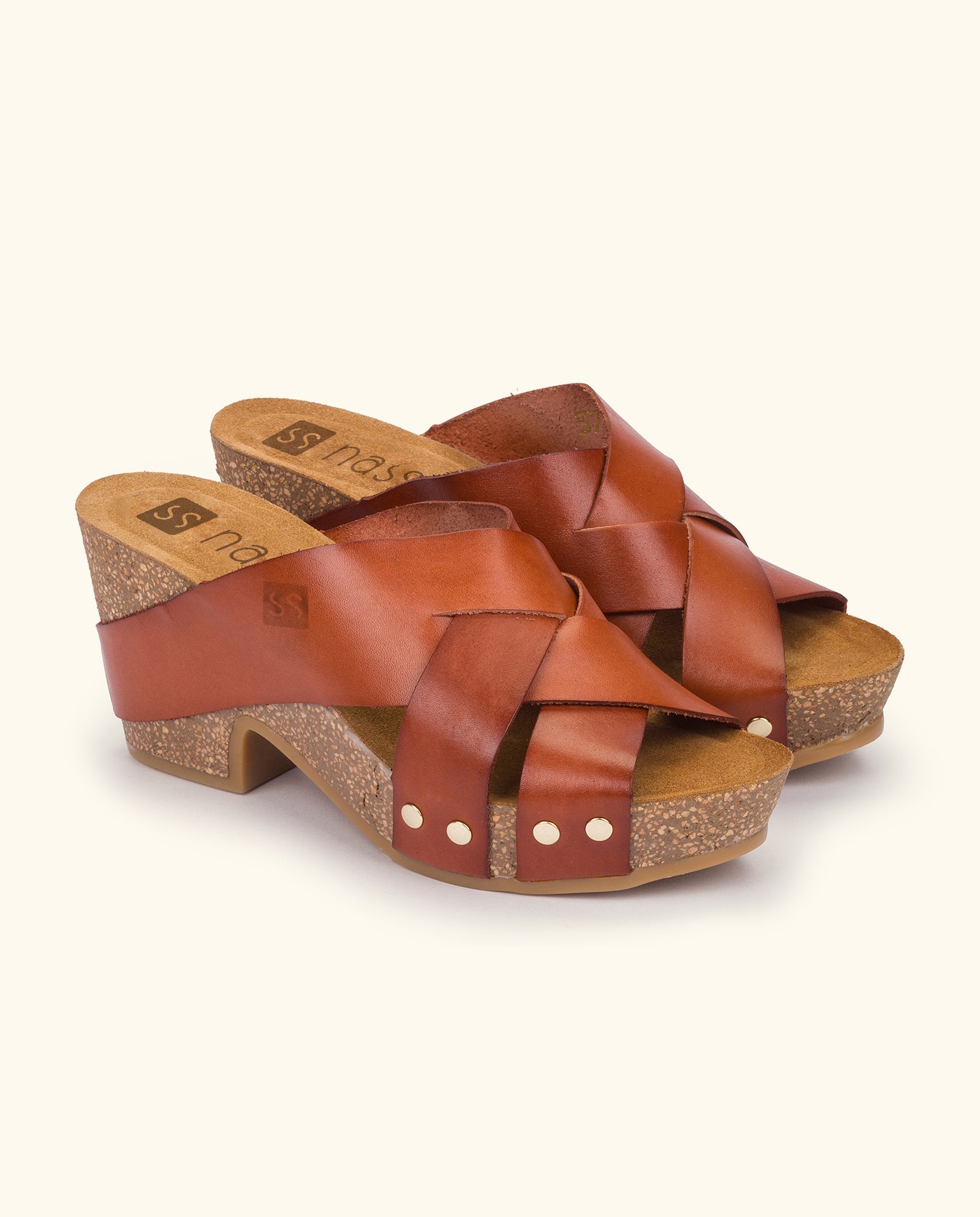 Wedge sandal KILDA-003 brown