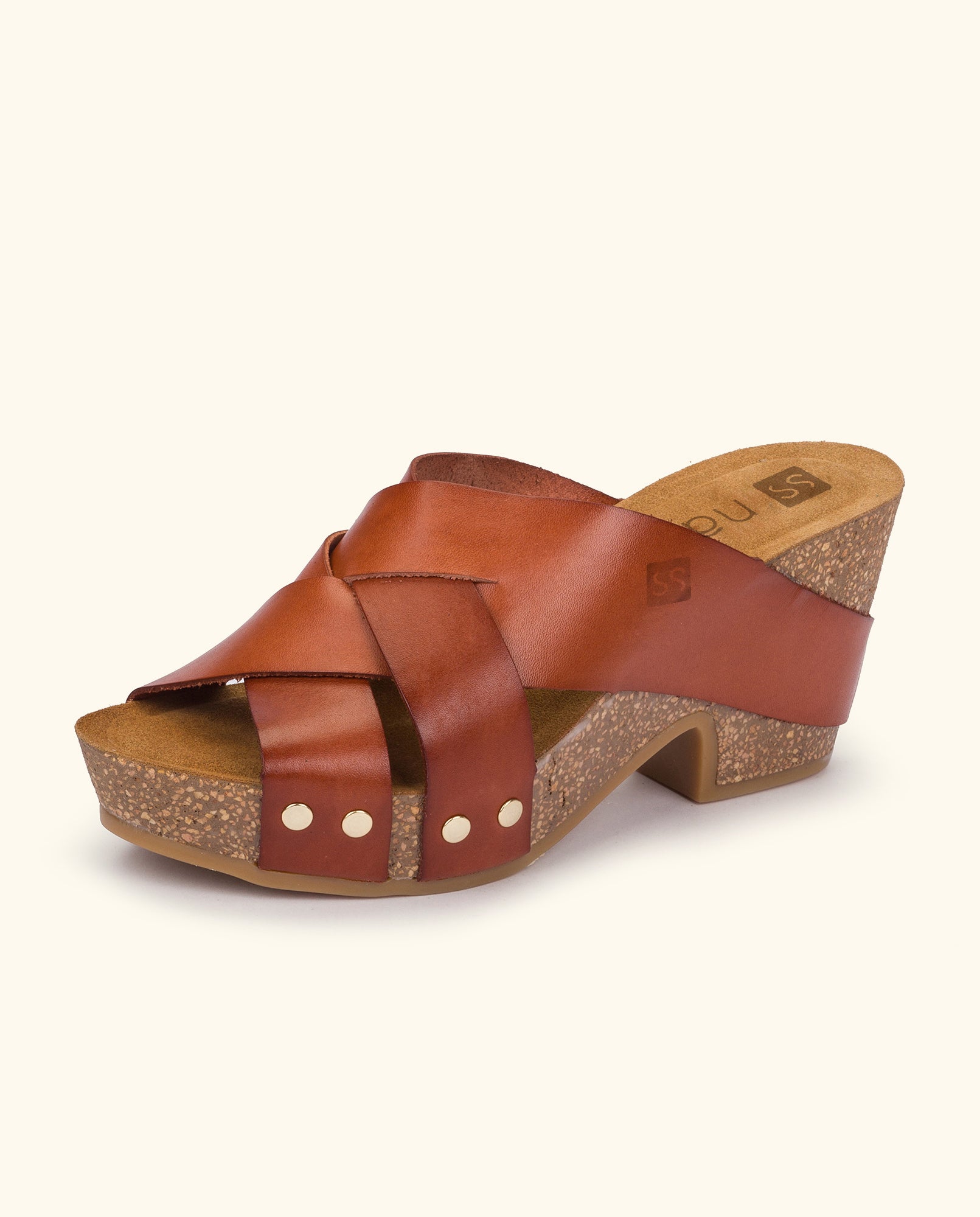 Wedge sandal KILDA-003 brown
