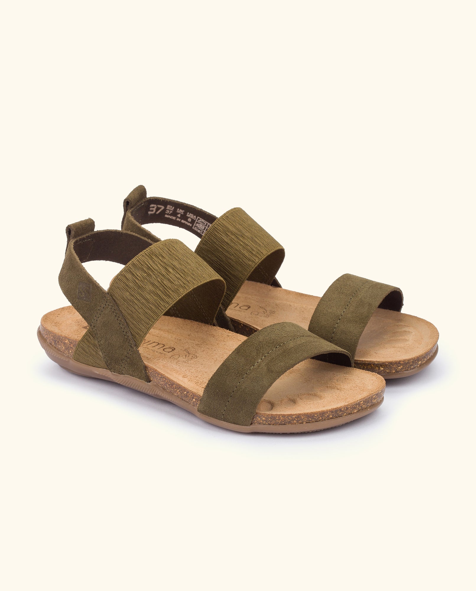 Flat sandal MANACOR-001 green