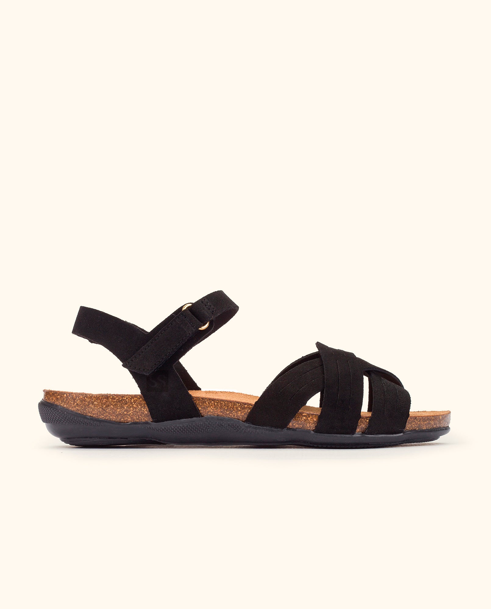 MANACOR-002 flat sandal black