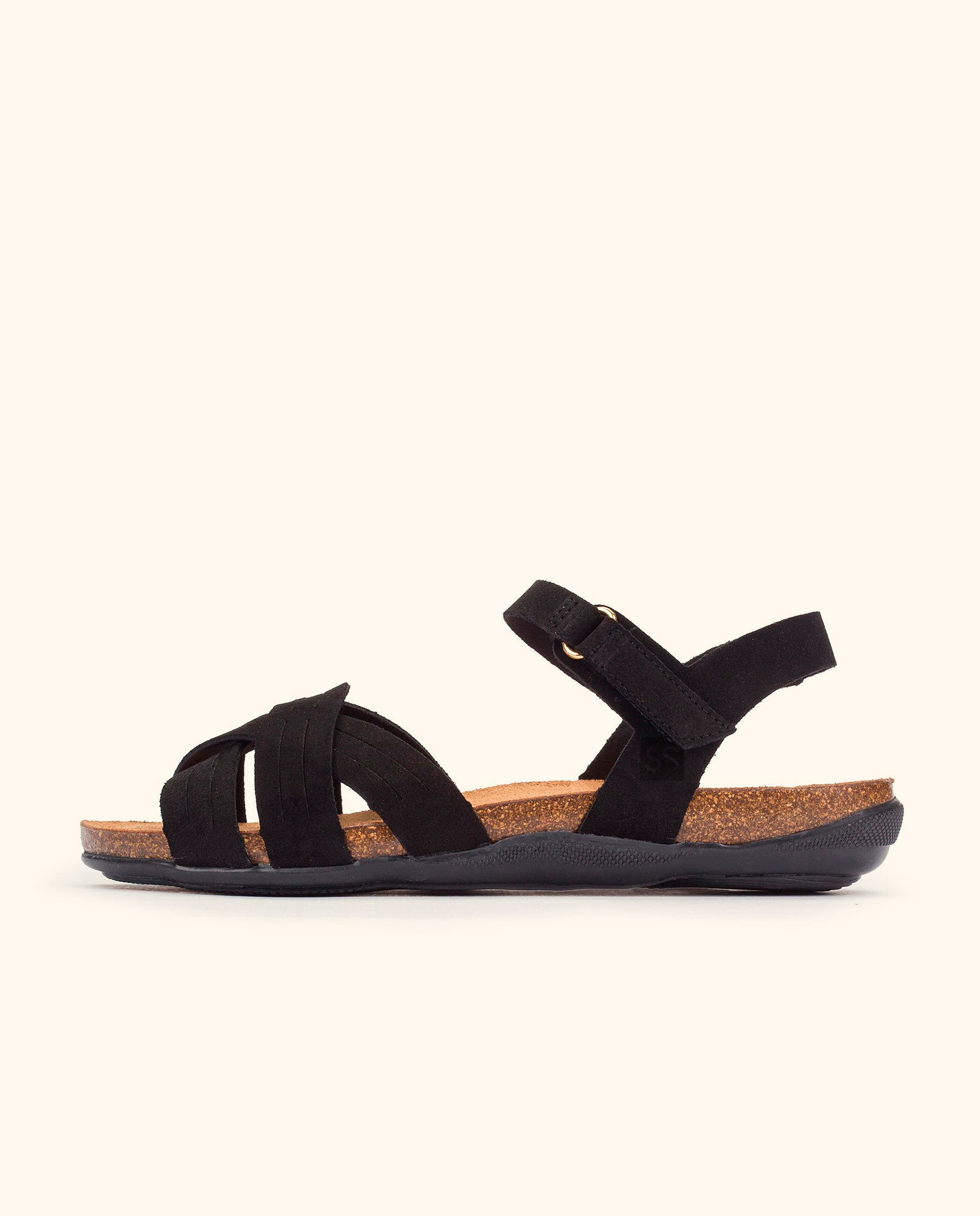 MANACOR-002 flat sandal black
