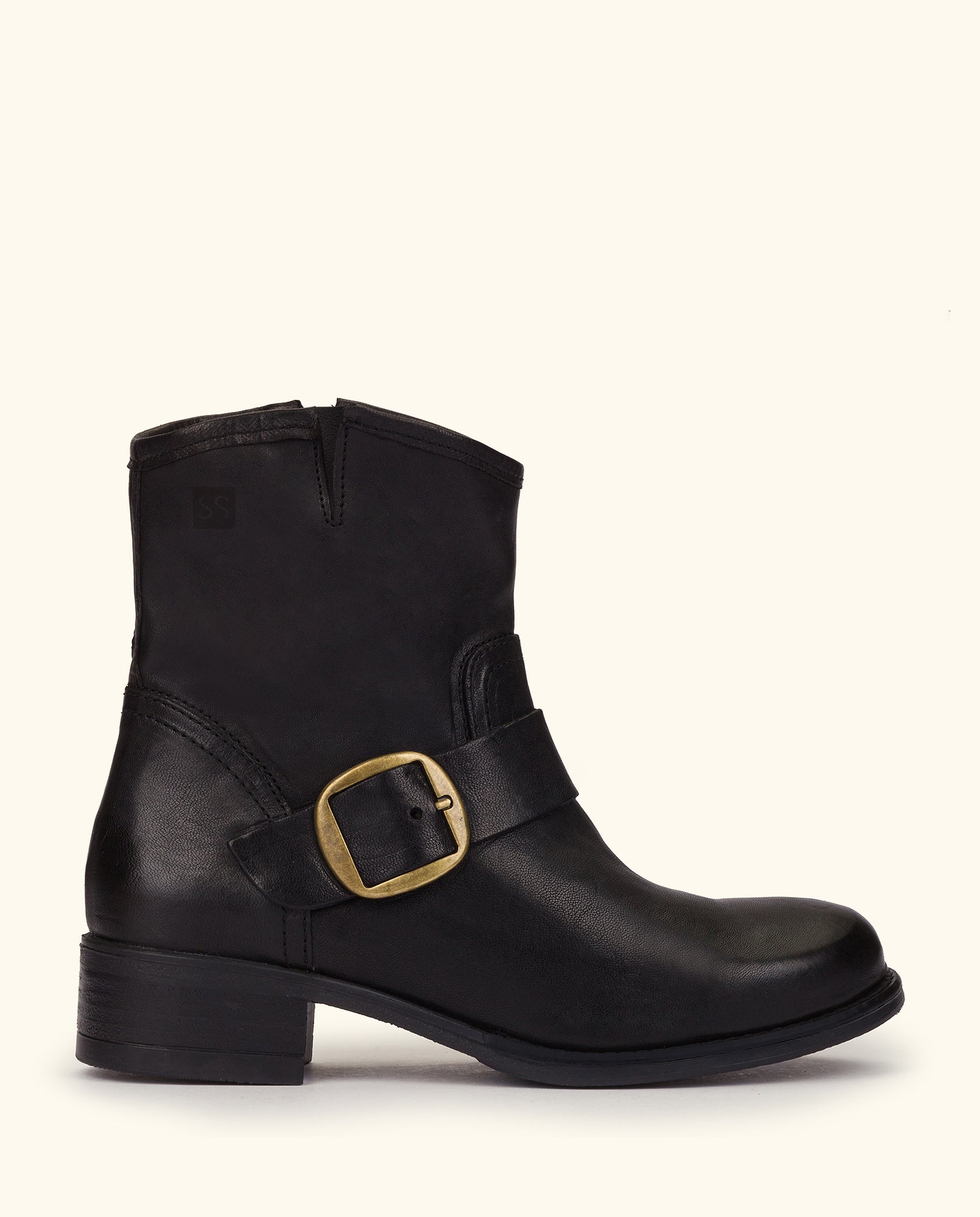 Flat ankle boot MONS-001 black