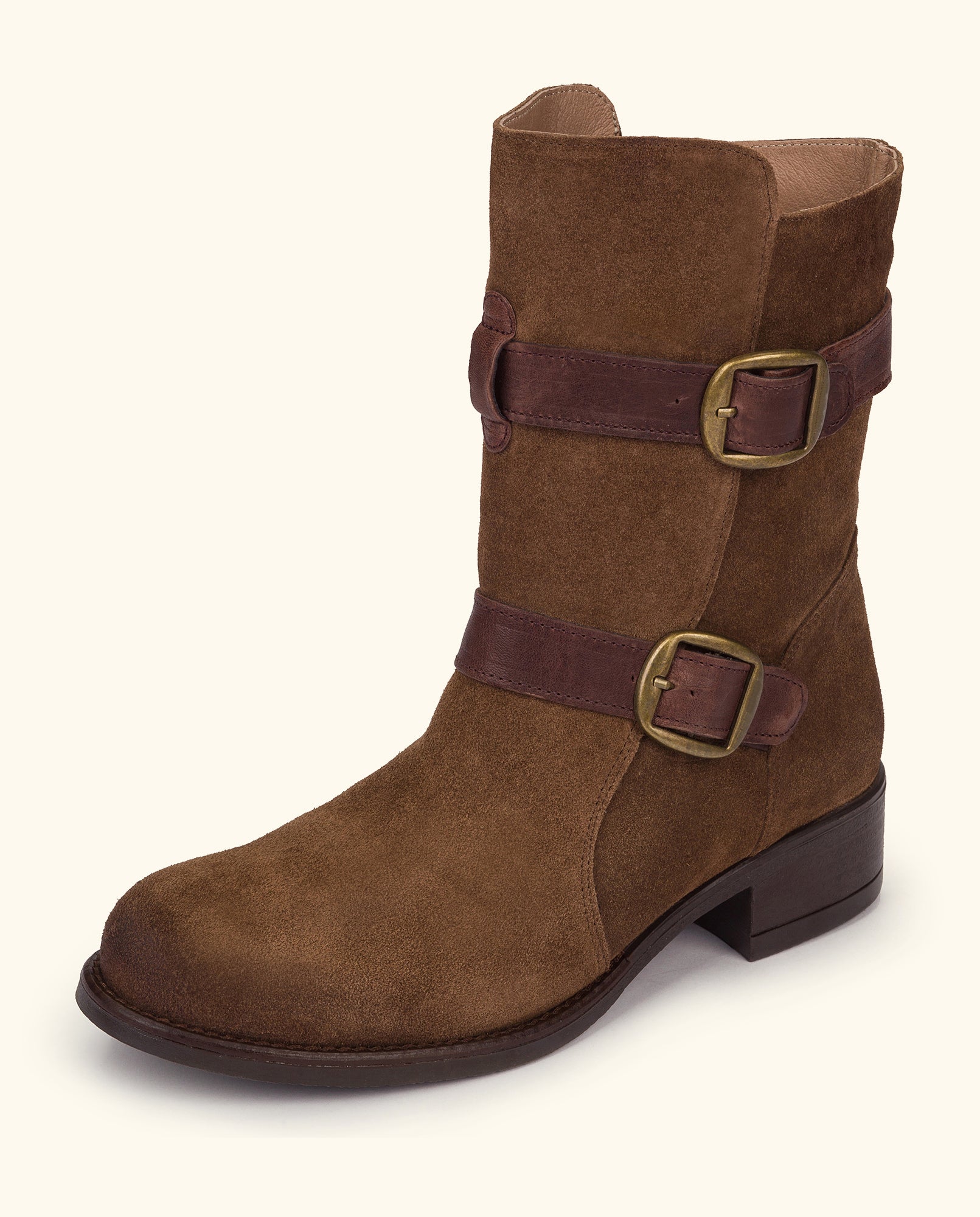 Flat ankle boot MONS-003 brown