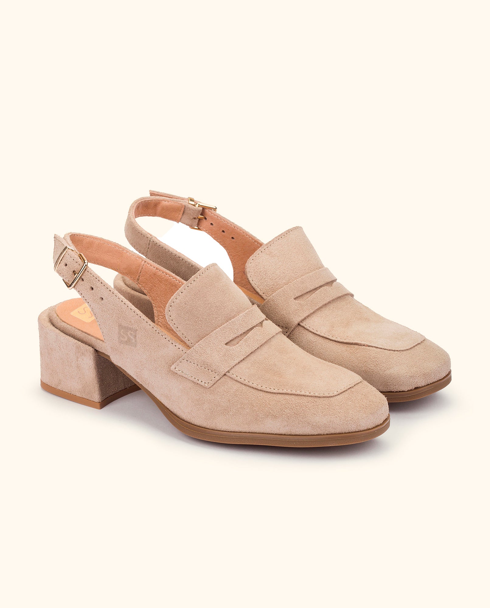 Heeled sandal NAJAC-009 beige