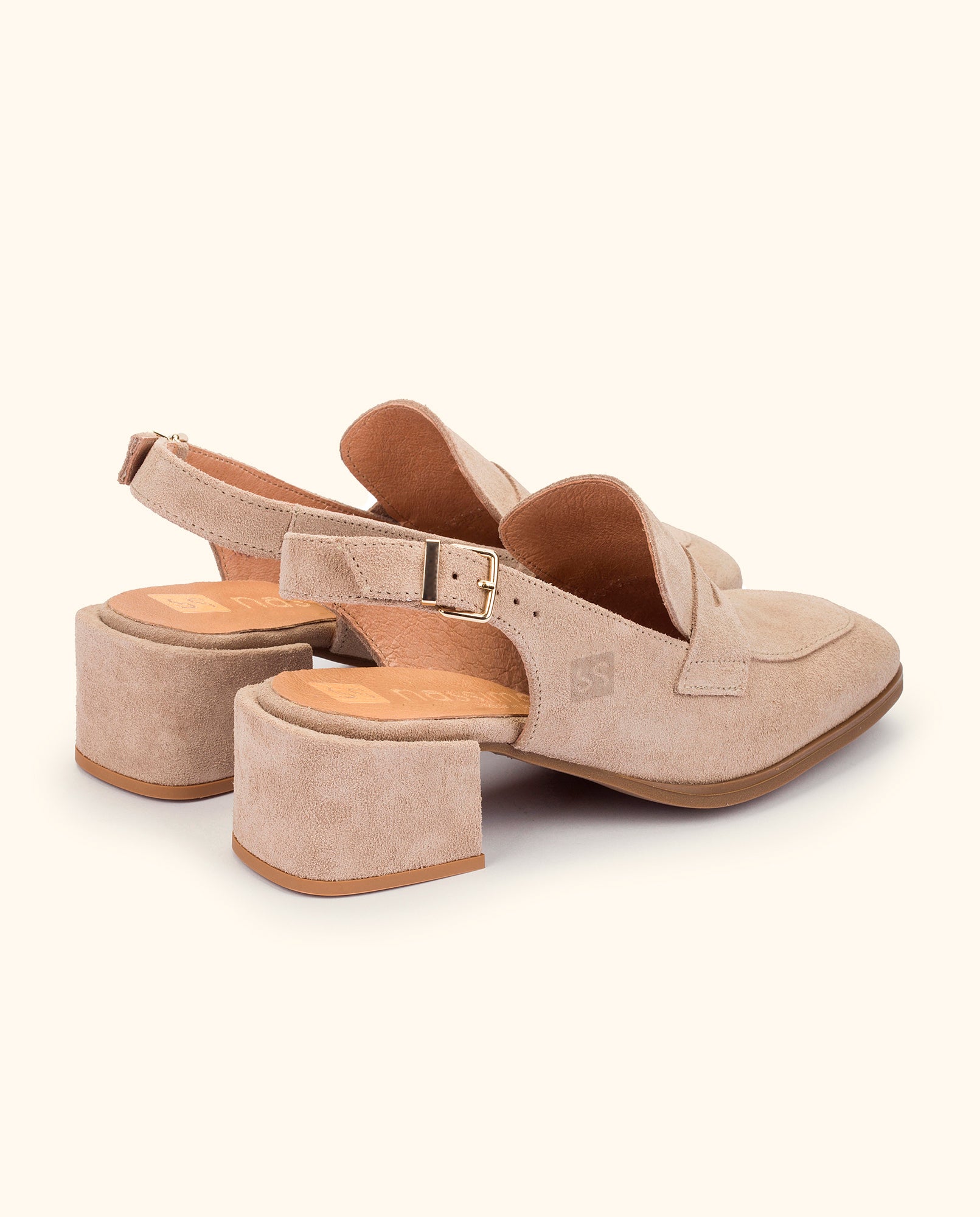 Heeled sandal NAJAC-009 beige