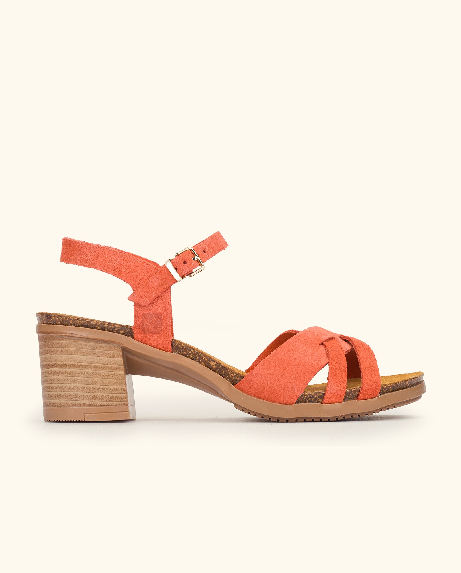 Heeled sandal SOLLER-001 orange