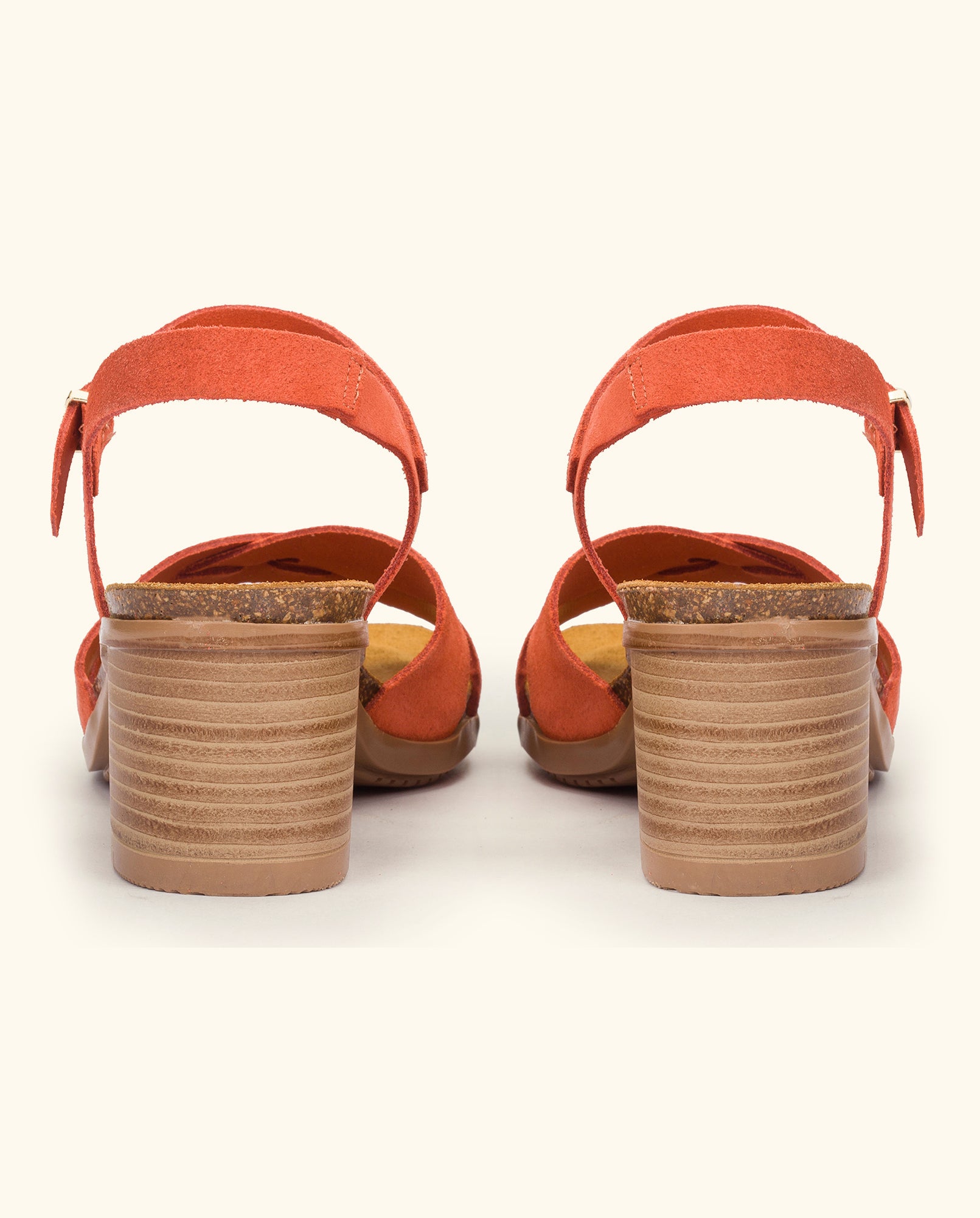 Heeled sandal SOLLER-001 orange