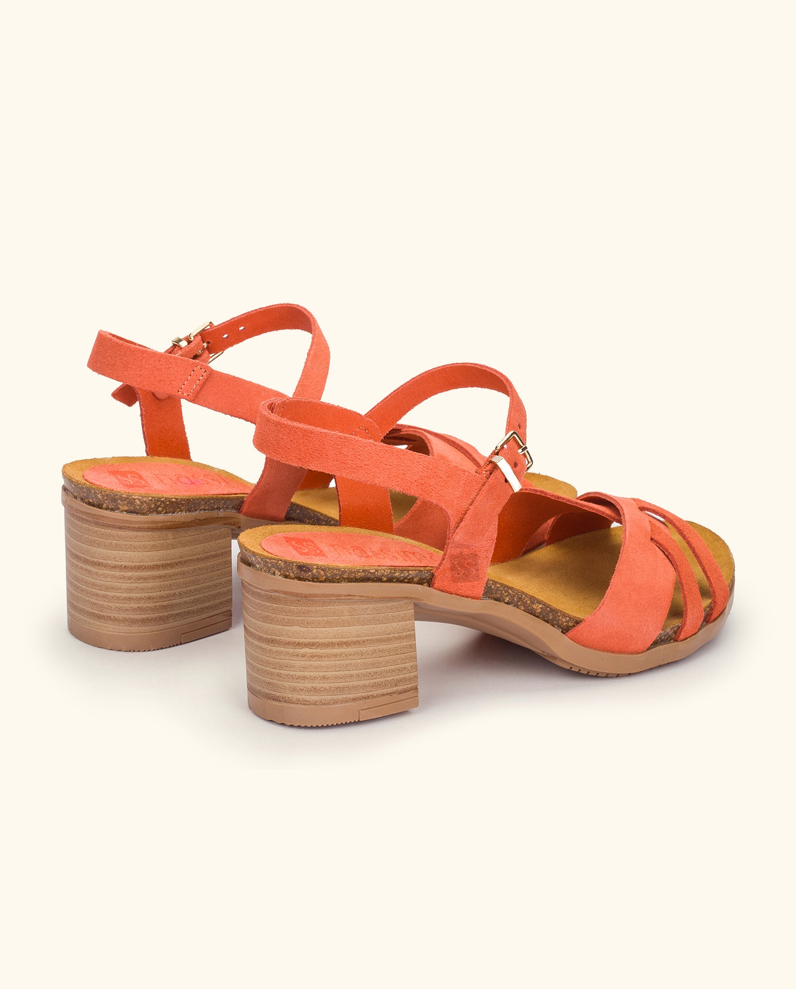 Heeled sandal SOLLER-001 orange