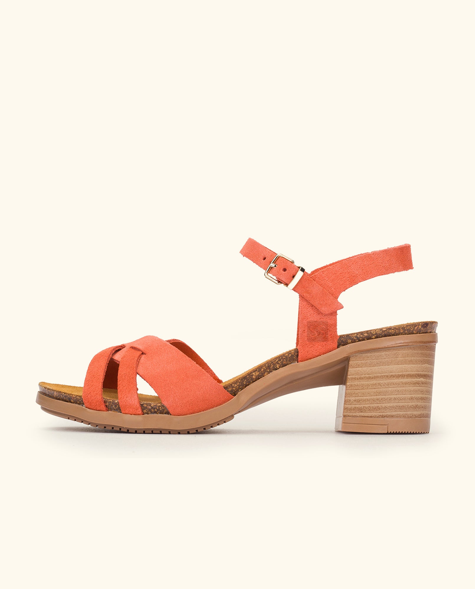 Heeled sandal SOLLER-001 orange