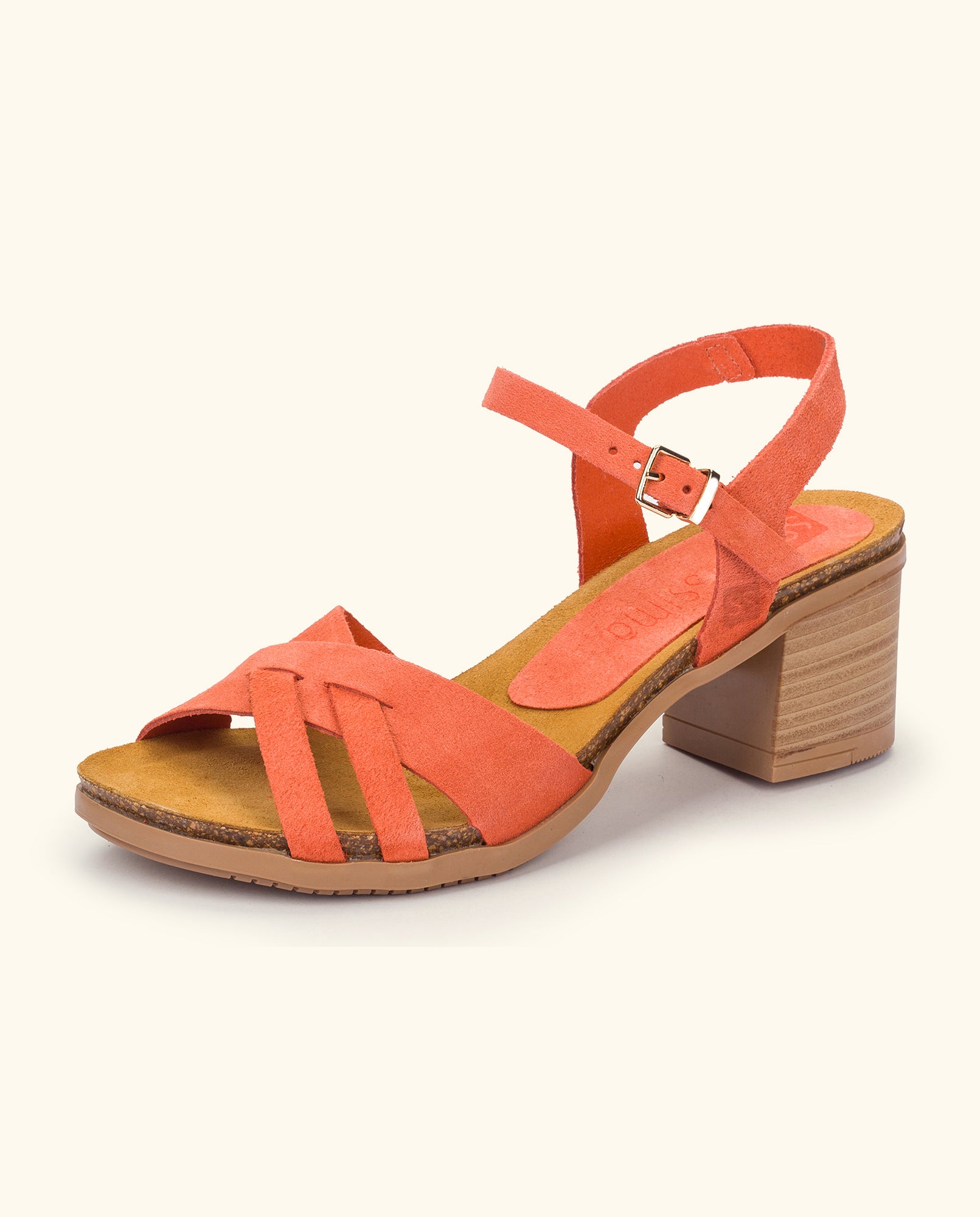 Heeled sandal SOLLER-001 orange