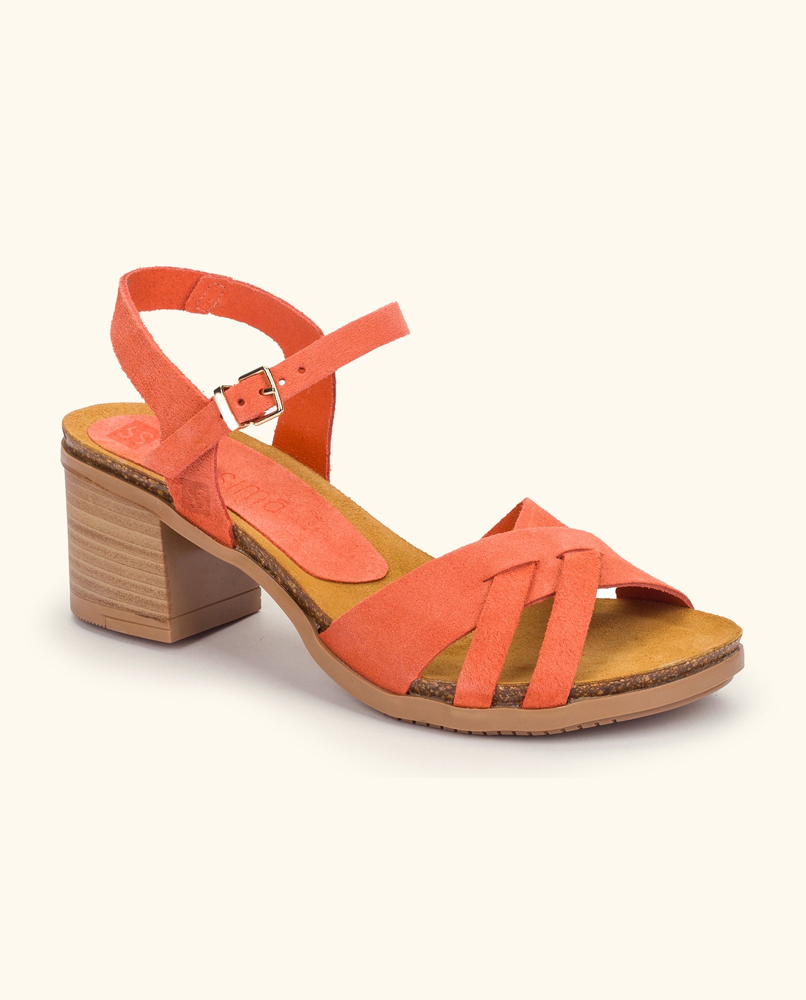 Heeled sandal SOLLER-001 orange