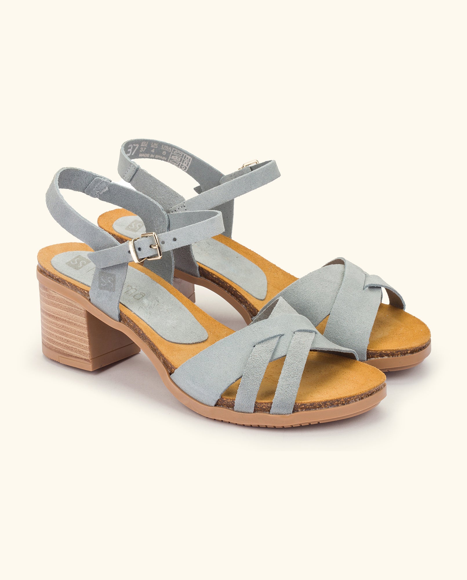 Heeled sandal SOLLER-001 blue