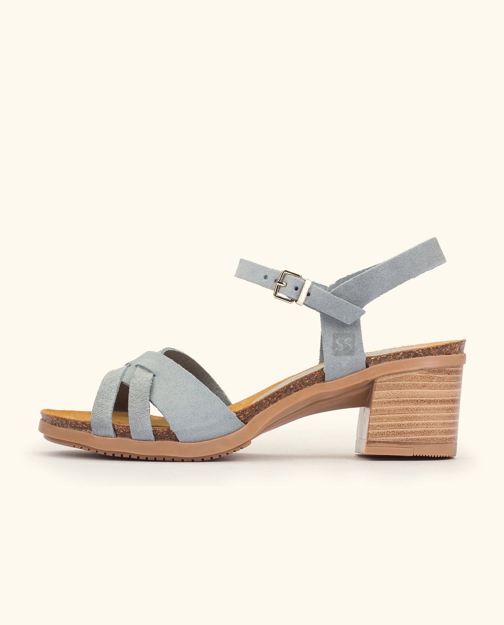 Heeled sandal SOLLER-001 blue