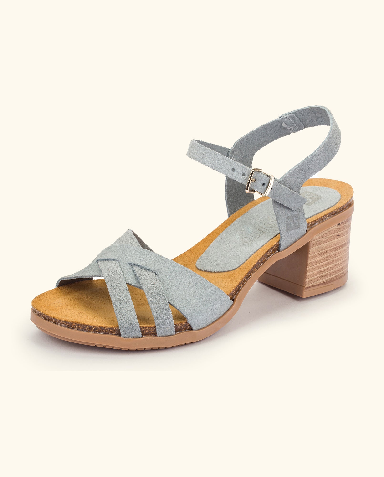 Heeled sandal SOLLER-001 blue