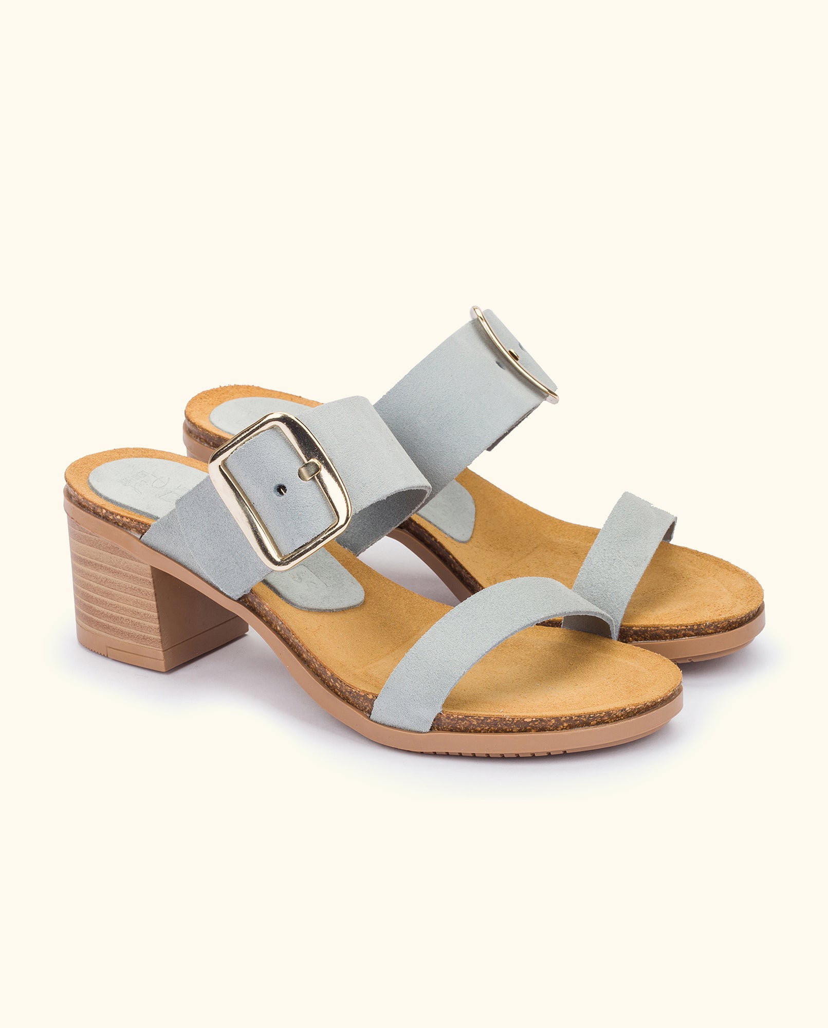 Heeled sandal SOLLER-002 blue