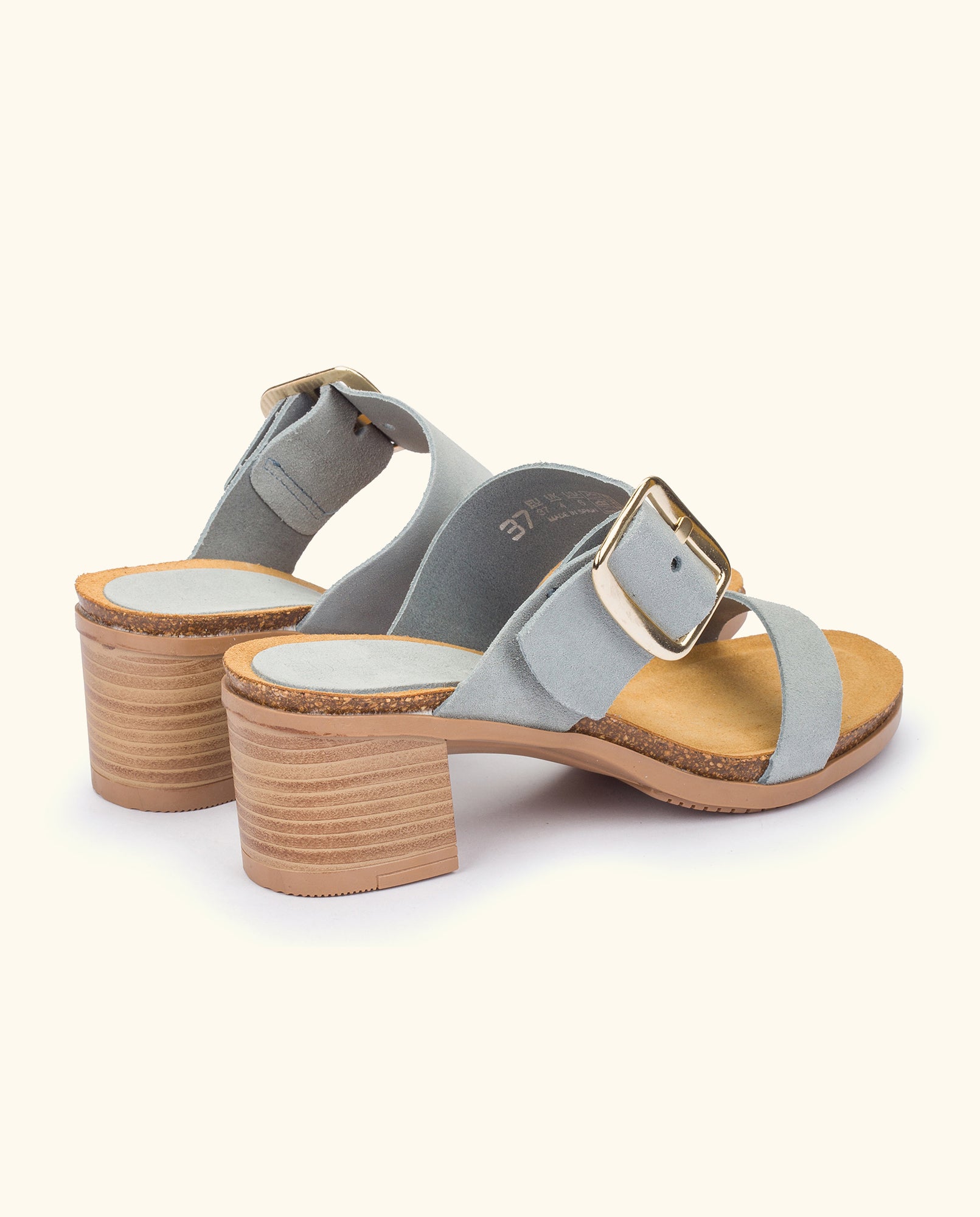 Heeled sandal SOLLER-002 blue