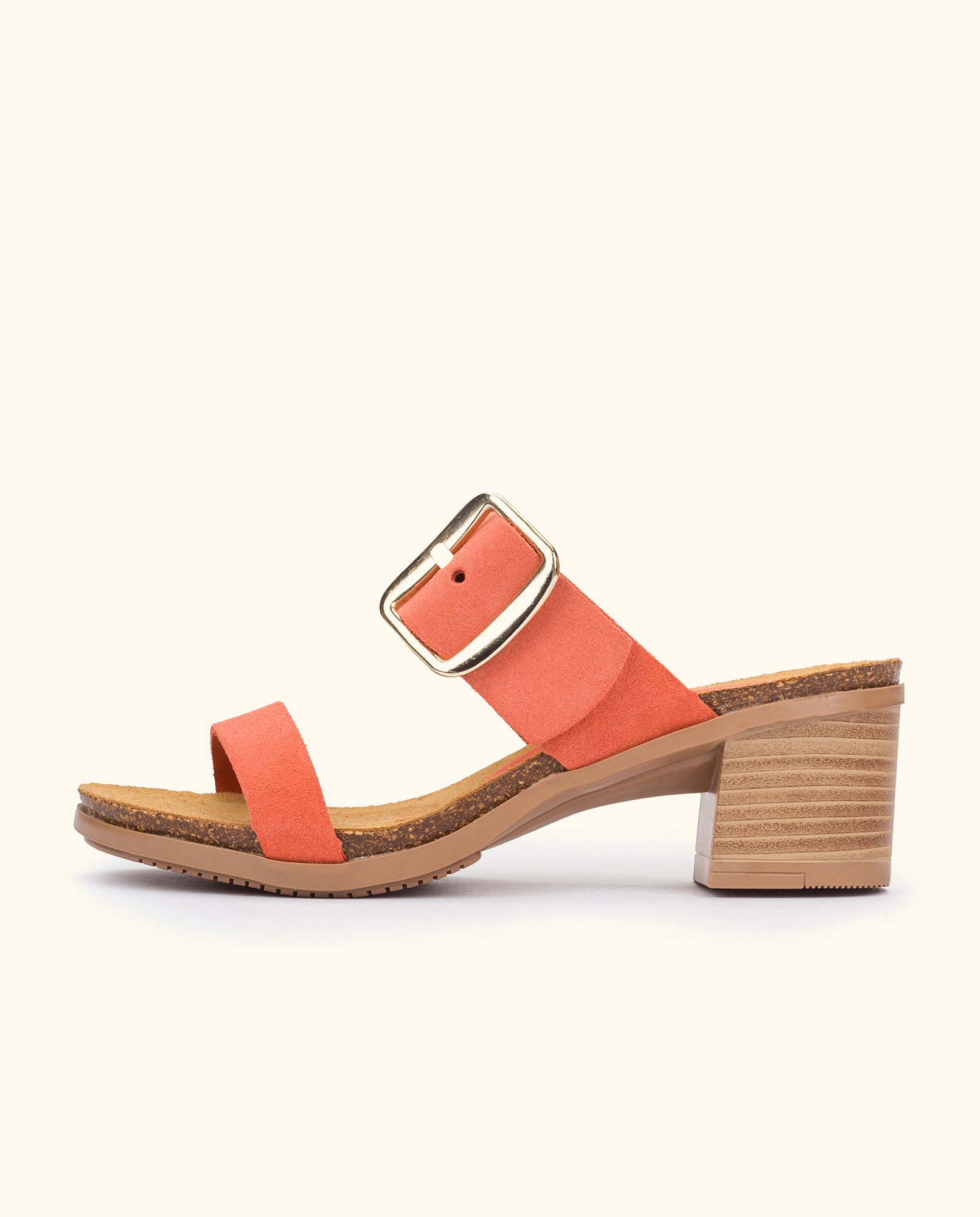 Heeled sandal SOLLER-002 orange