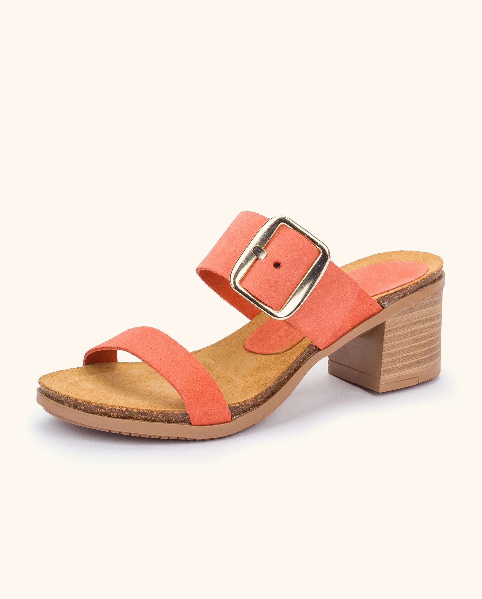 Heeled sandal SOLLER-002 orange