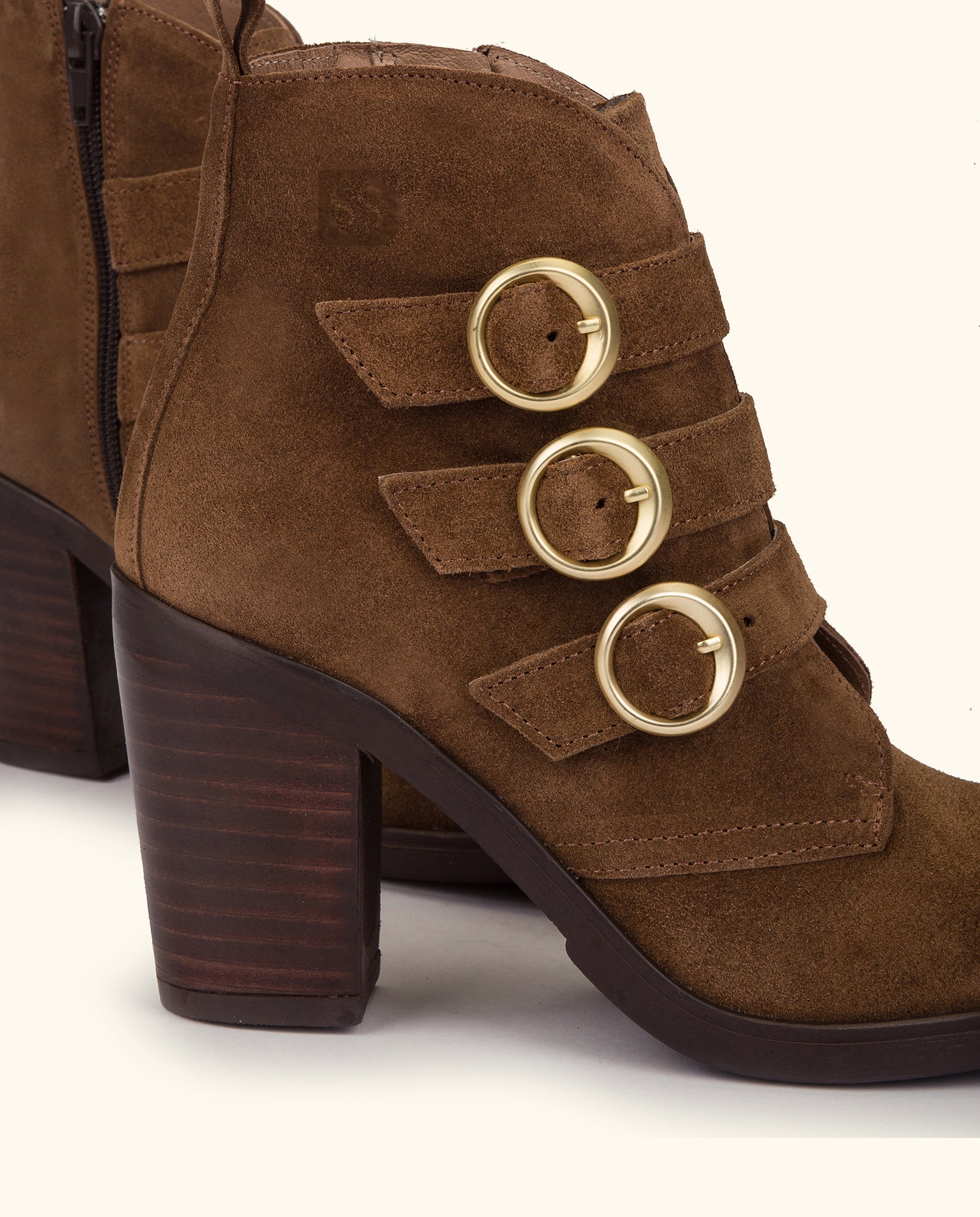 Heeled ankle boot TOURS-008 brown