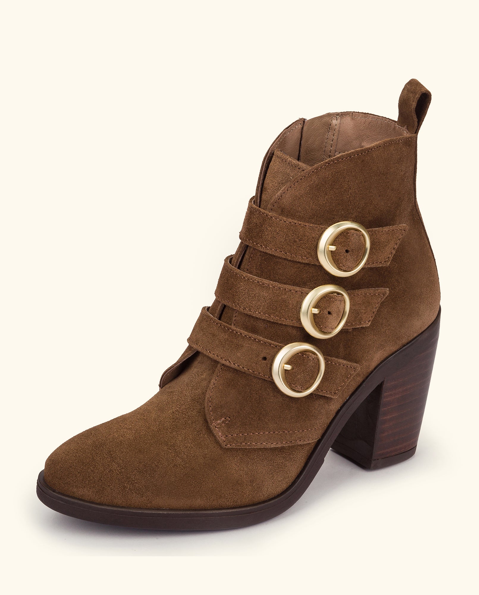 Heeled ankle boot TOURS-008 brown