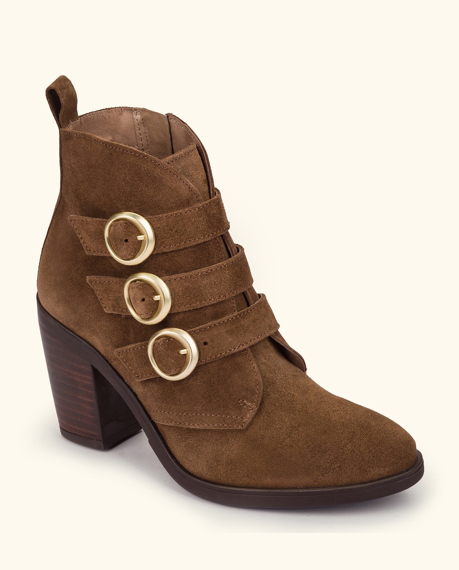 Heeled ankle boot TOURS-008 brown