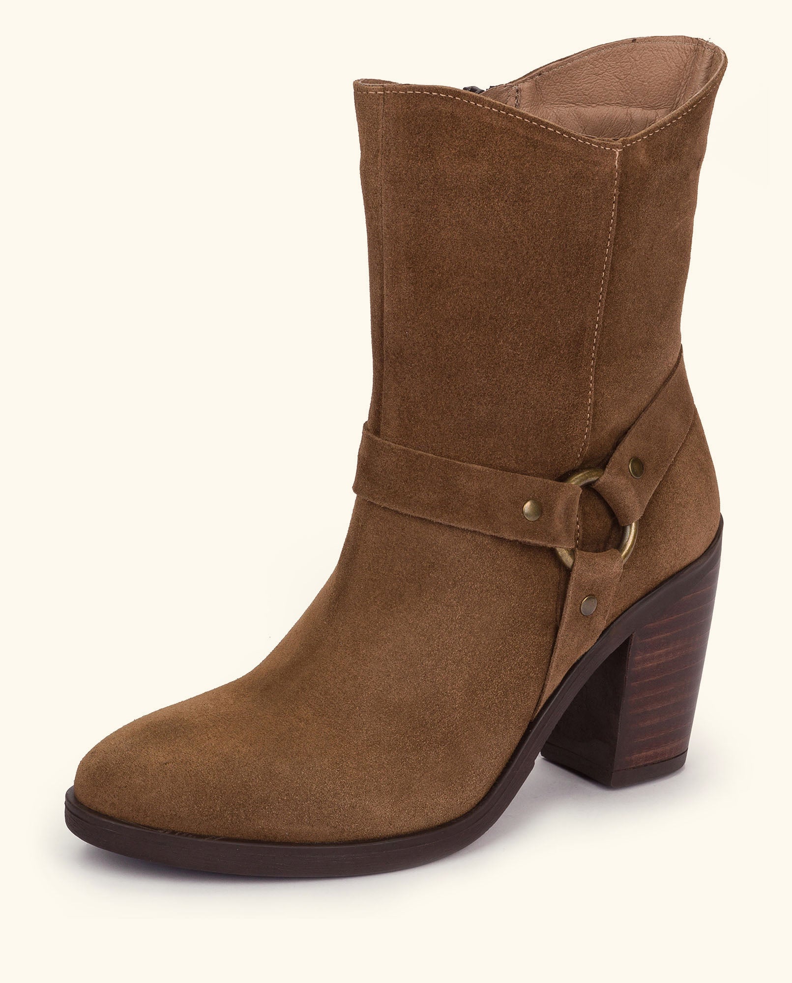 Heeled ankle boot TOURS-008 brown