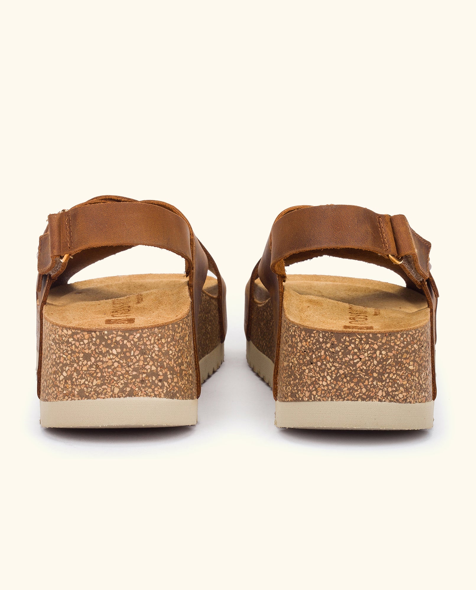 Platform sandal VELEZ-001 brown