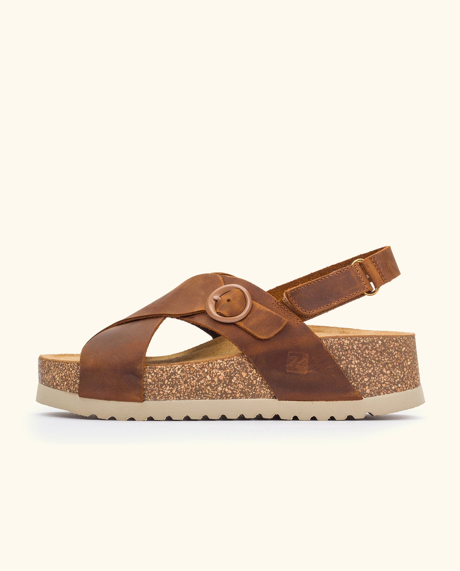 Platform sandal VELEZ-001 brown