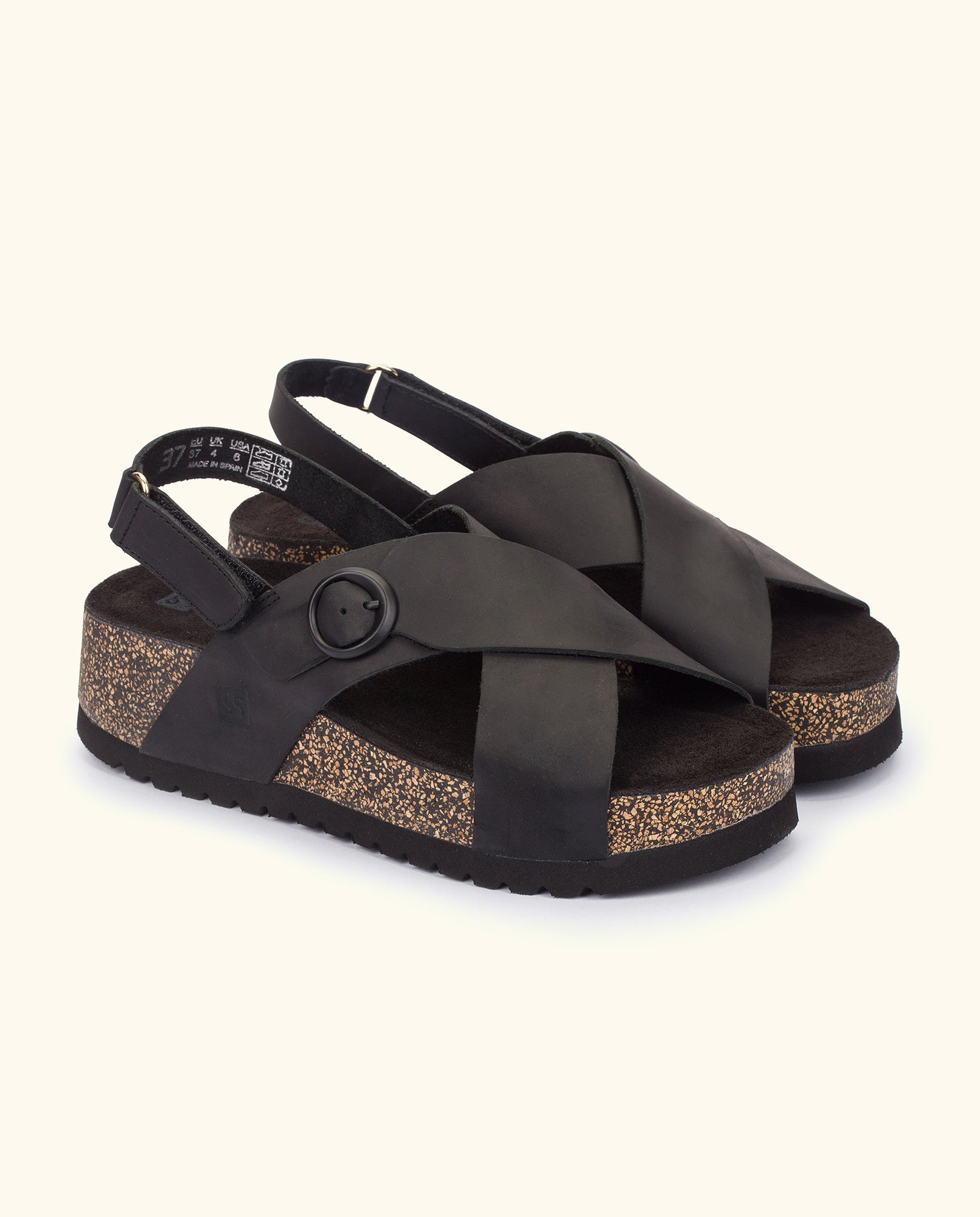 Platform sandal VELEZ-001 black