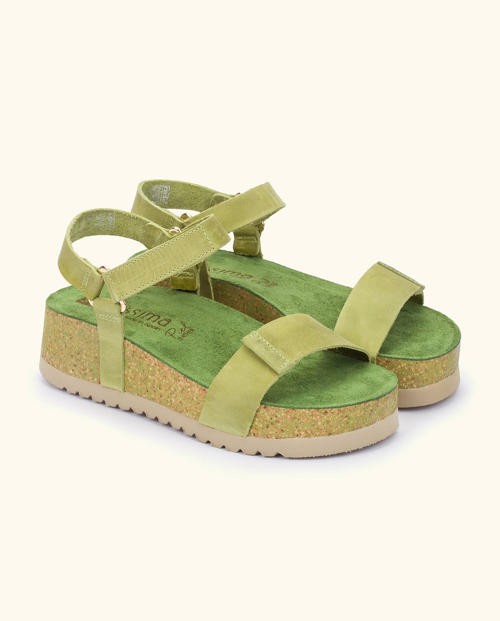 Platform sandal VELEZ-002 green