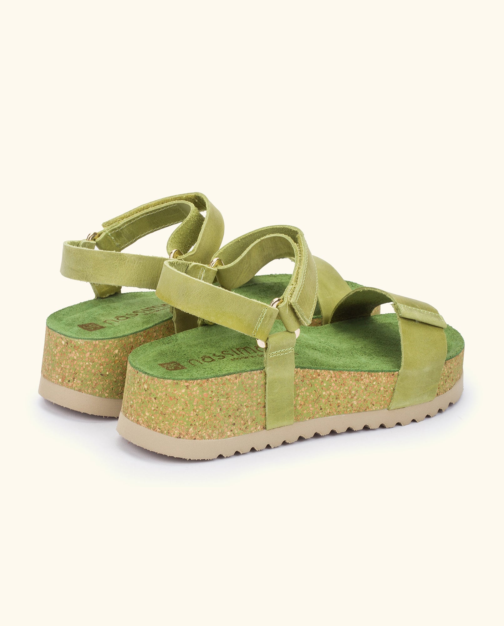 Platform sandal VELEZ-002 green