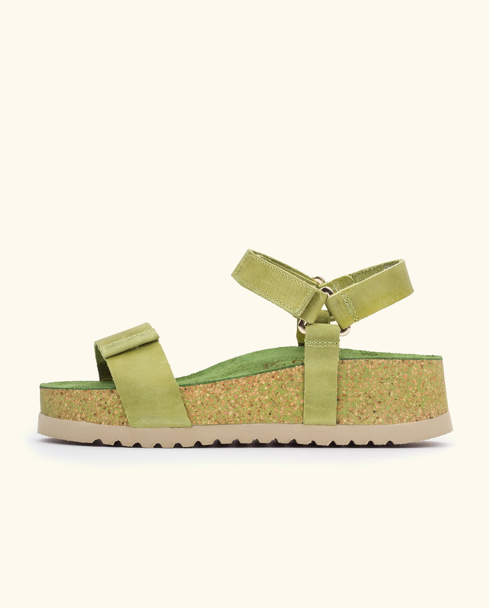 Platform sandal VELEZ-002 green