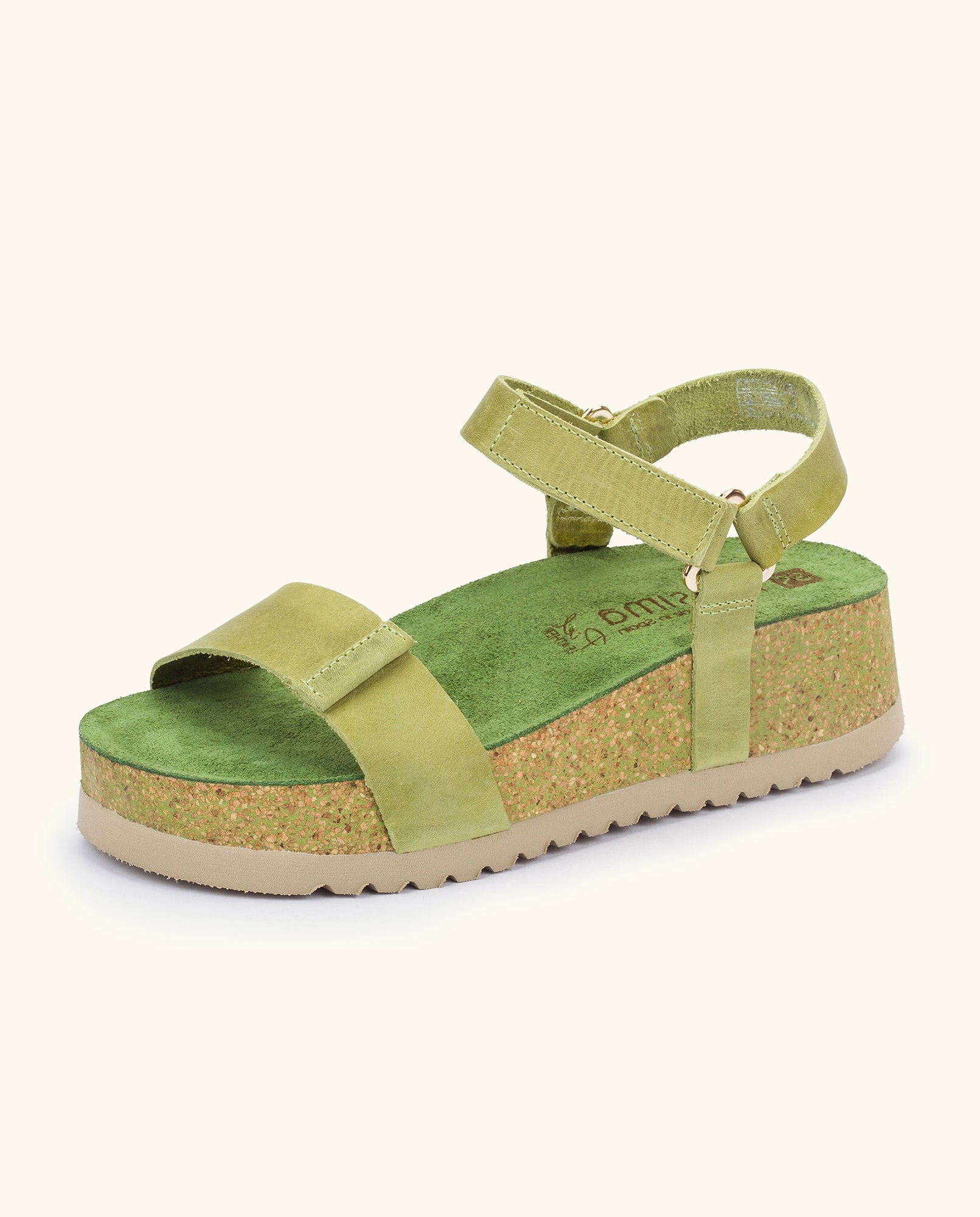 Platform sandal VELEZ-002 green